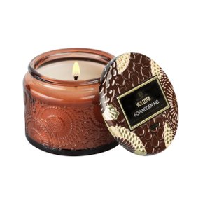 Vela Pote Vidro Relevo Forbidden Fig Voluspa 25 Horas