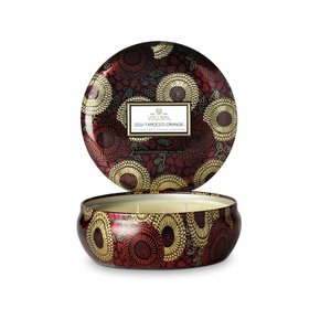 Vela Lata 3 Pavios Relevo Goji Tarocco Voluspa 60 Horas