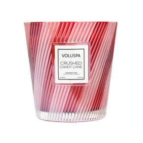 Vela Vaso Pedestal 3 Pavios Crushed Candy Cane Voluspa 80 Horas