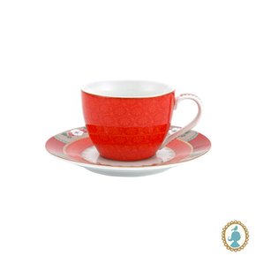 Xícara Para Café Blushing Birds Pip Studio Vermelho