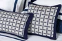 Almofada Canti Tricot Trussardi Azul 40cm x 40cm