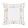 Almofada Lumina Branco/Dourado Buddemeyer Luxus 45x45cm
