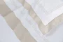Almofada Mondello 600 Fios Trussardi Branco e Moonbean 30cm x 40cm