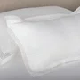 Almofada Romana 300 Fios Egípcio Trussardi Branco 30 x 50 cm