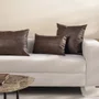 Almofada Silviero Couro Trussardi Marrom 45 x 45 cm
