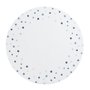 Americano Ricamo Bubbly Branco/Azul 40 cm