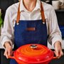 Avental Do Cheff Jeans Le Creuset Dark Blue Denin