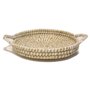 Bandeja com Alça de Fibra Natural Antica 
