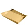 Bandeja M Ritratto Revestido Em Ouro Riva Prataria 32 cm