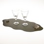 Bandeja Rio Verde Floresta Pedra Pirita Suka Braga 60 x 29 cm