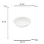 Bowl de Porcelana Bon Gourmet com Detalhes 25x11 cm