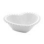 Bowl de Porcelana de Coração Beads Rojemac Branco 15cm