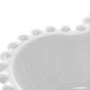 Bowl de Porcelana de Coração Beads Rojemac Branco 15cm