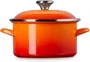 Caçarola Redonda EOS em Aço Inox Esmaltado Le Creuset Laranja 20 cm