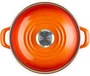 Caçarola Redonda EOS em Aço Inox Esmaltado Le Creuset Laranja 20 cm