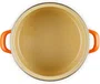 Caçarola Redonda EOS em Aço Inox Esmaltado Le Creuset Laranja 20 cm