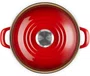 Caçarola Redonda EOS em Aço Inox Esmaltado Le Creuset Vermelho 20 cm