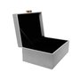 Caixa de Madeira com Puxador de Bambu G BTC Off White 29 x 21,5 cm