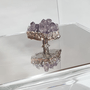 Caixa Riviera Grande com Pedra Druza Ametista Riva 20 x 20 cm