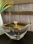 Caixa Riviera Grande Ouro 24K com Pedra Druza 20 x 20 cm