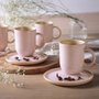 Caneca com Pires Coup Stoneware Porto Brasil Litchi 330 ml