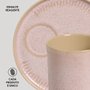 Caneca com Pires Coup Stoneware Porto Brasil Litchi 330 ml