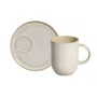 Caneca Coup Com Pires Stoneware Latte Porto Brasil 330 ml