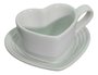 Caneca de Coração com Pires Le Creuset Branco 220ml