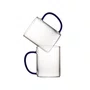 Caneca em Vidro Borossilicato Azul 420 ml