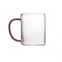 Caneca em Vidro Borossilicato Rosa 420 ml