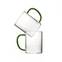 Caneca em Vidro Borossilicato Verde 420 ml