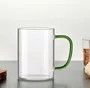 Caneca em Vidro Borossilicato Verde 420 ml