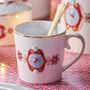 Caneca Grande Medallion Love Birds Pip Studio Branco