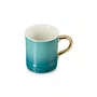 Caneca Seattle com Alça Dourada Le Creuset Bleu Riviera 400ml