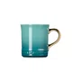 Caneca Seattle com Alça Dourada Le Creuset Bleu Riviera 400ml