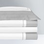 Capa De Duvet Super King Lutece 300 Fios Yves Delorme Platino 2,80 x 2,40 m