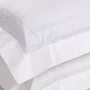 Jogo 3 Peças Capa Duvet Queen Florim 300 Fios Trussardi Branco 2,50x2,70