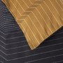 Capa Duvet Tennis Stripes Super King 300 Fios Preto Hugo Boss Home 2,82 x 2,34 cm