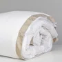Capa Para Duvet Queen Bamboo Artelassê Branco/Kaki
