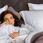 Capa Para Duvet Queen Bamboo Artelassê Branco/Kaki