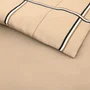 Capa para Duvet Queen Boss Check Boss Home Bege