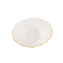 Centro de Mesa em Vidro Brisa Clear Gold Home Design 20 cm