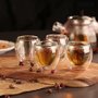 Conjunto 02 Xícaras de Chá Parede Dupla sem Alça 250 ml 