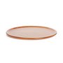 Conjunto 04 Pratos Sobremesa Em Vidro Ocre