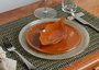 Conjunto 04 Pratos Sobremesa Em Vidro Ocre
