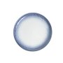 Conjunto 06 Pratos de Porcelana BTC Branco com Detalhe Azul