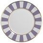 Conjunto 06 Pratos Rasos Lavender Strip Alleanza Cerâmica