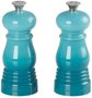 Conjunto 2 Mini Moedores de Sal e Pimenta Le Creuset Azul Caribe 12 cm