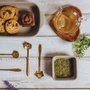 Conjunto 4 Colheres Aço Inox Para Chá Bon Gourmet Dourado
