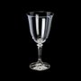 Conjunto de 6 Peças Taças Cristal Ecológico para Água Bohemia Kleopatra Branta 360 ml